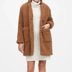 Banana Republic Sherpa cocoon coat